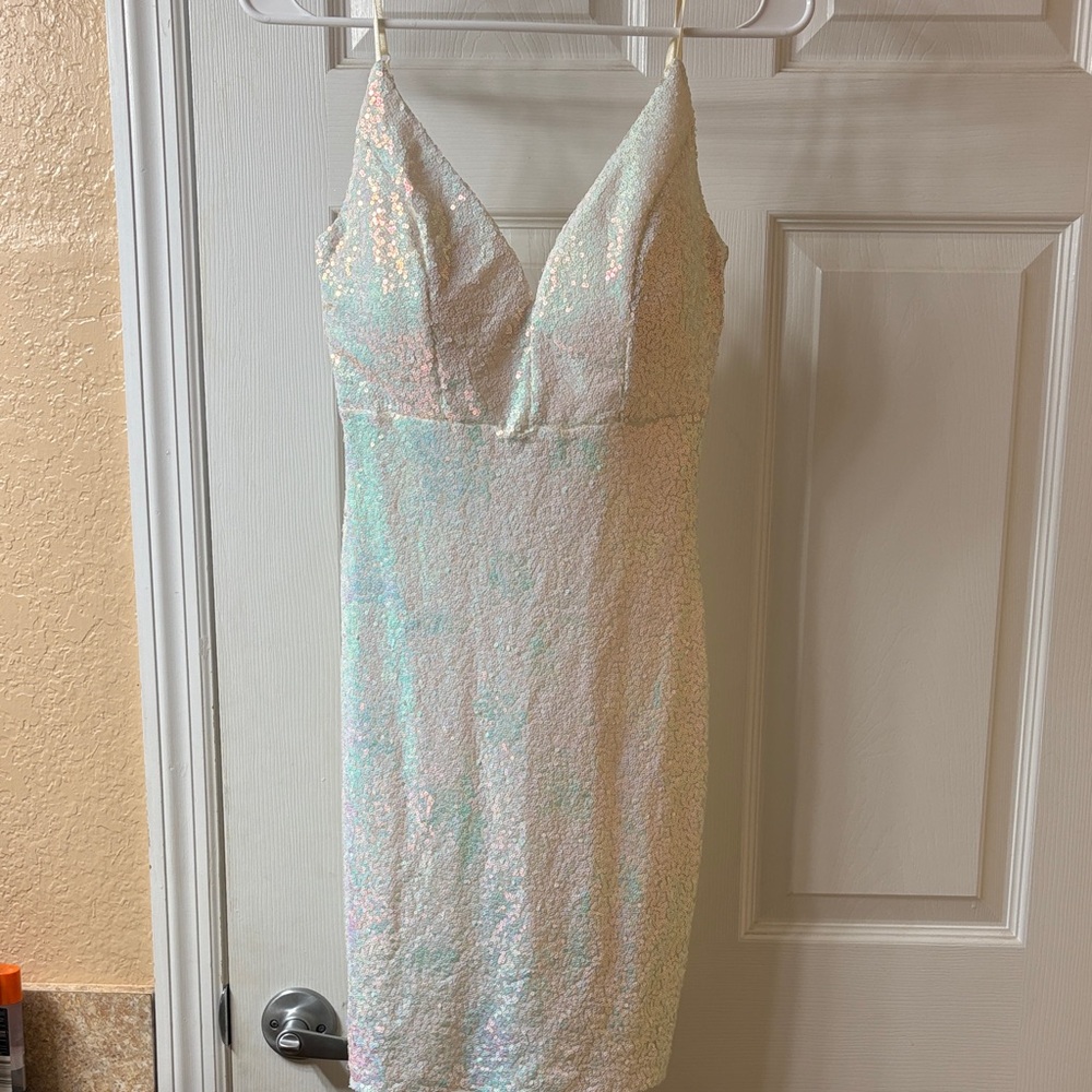 Honey and Rosie Iridescent Sequin Dress